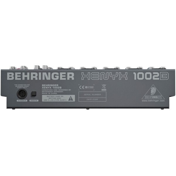 Behringer XENYX 1002B 10Input 2Buss Mixer Battery Powered